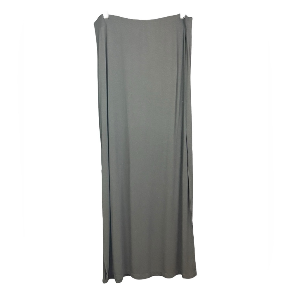 Old Navy Black Maxi Skirt with Slits (Size L)